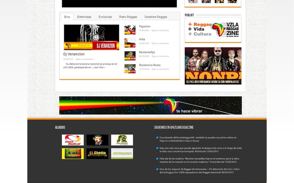 VzlaReggaeZine, portada